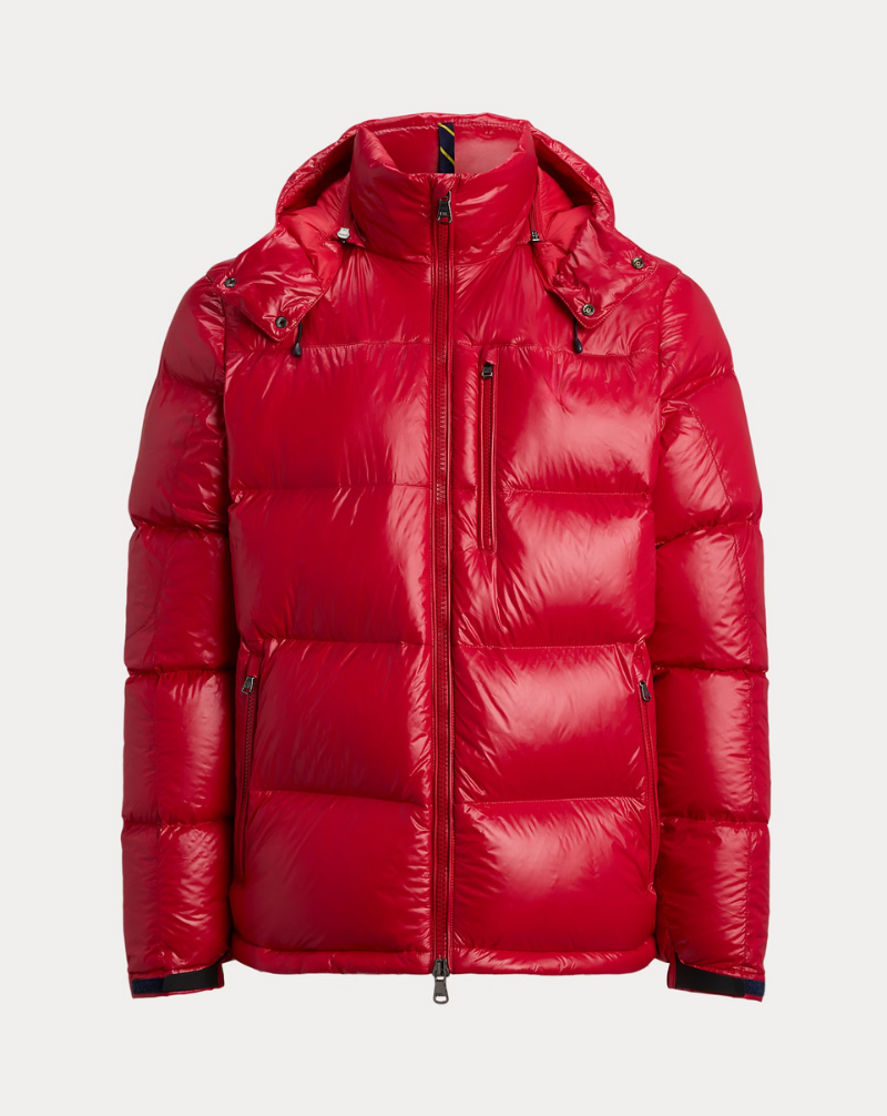 Herren-Daunenjacke in Premium-Glanzoptik®